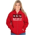 thumbnail image 4 of Periodically Nerdy Chemistry Science Zip Up Hoodie Men's Women's Brisco Brands M, 4 of 6