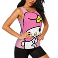 thumbnail image 2 of Lsque Sanrio Printed Workout Tank Tops for Women, Athletic Sports Tank Tops, Compression Sleeveless Dry Fit Shirts,Sleeveless Yoga Shirt-X-Large, 2 of 9