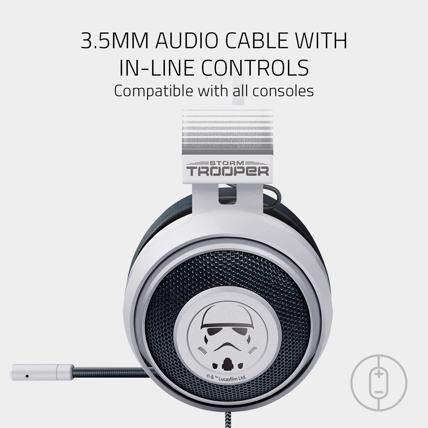 Razer Kraken Headset Stormtrooper Lightweight Aluminum Certified