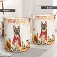 thumbnail image 2 of Happy Thanksgiving German Shepherd with Turkey Pumpkins Autumn Vibes Foldable Laundry Basket Alsatian Dog Lover Gifts Organizer Storage with Handles - 12018, 2 of 5