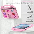 thumbnail image 4 of Dteck Case for Samsung Galaxy S7+/S7 FE+/S8+/S9+/S9 FE+ 12.4-inch T730/T970/X800/X810/X610,Shockproof Rugged Case Kids Friendly EVA Handle Kickstand Cover, Pink, 4 of 8