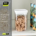 Mainstays Rectangular Plastic Food Storage Canister Medium 6.61”W x