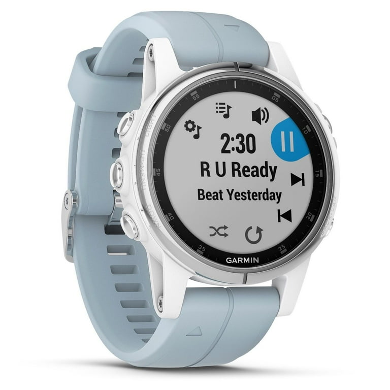 Fenix 5s plus white with seafoam band clearance