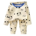 thumbnail image 1 of WEAIXIMIUNG Christmas Solid Color Children's Hoodie Set With Thick Fall And Winter Homewear Pajamas 80-90cm, 1 of 5