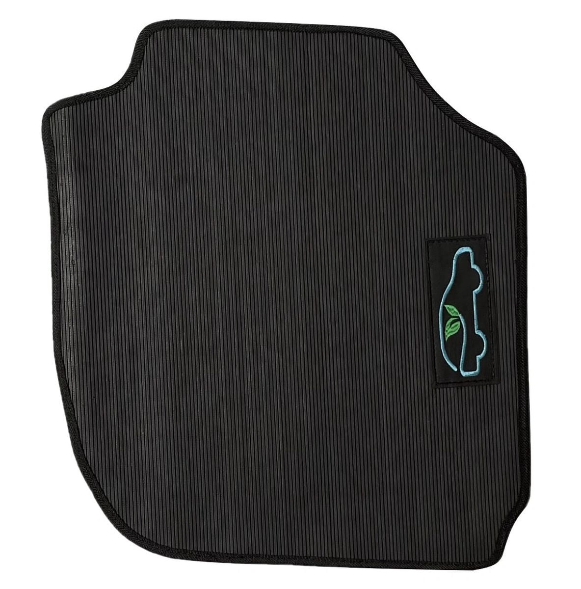 Floor Mats for 2016 to 2022 Honda HRV / 2015 to 2020 Honda Fit with Safety Locks, Front and Rear, Black, All-Weather - ecoMats