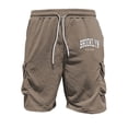 thumbnail image 5 of Brooklyn Graphic Short Sets for Men Relaxed Fit Crewneck T Shirt and Cargo Shorts 2 Piece Matching Set Mens Summer Outfits, 5 of 6