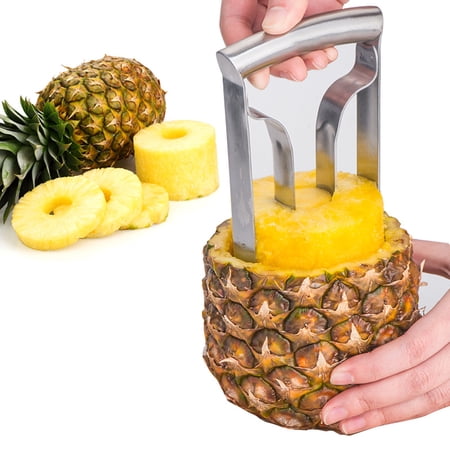 Affettatrice E Levatorsolo Per Ananas In Acciaio Inox, Coltello A Cuneo Per Anelli E Cubetti, Utensile Da Cucina Lavabile