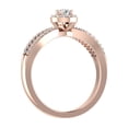 thumbnail image 2 of 14K Rose Gold Halo Diamond Infinity Love Solitaire Engagement Ring (0.40 Carat) (Ring Size 8.5) (I1-I2 Clarity), 2 of 4