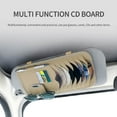 thumbnail image 4 of CD Case Multifunctional Large Capacity Faux Leather Car Sun Visor CD DVD Storage Organizer for Car Interior, 4 of 12
