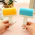 thumbnail image 5 of Hgallory Portable Washable Plastic Lint Roller, Reusable Sticky Surface Lint Remover for Pet Hair and Dust, Multi-Purpose Pet Hair Remover with Handle for Clothes Carpet Surface, 1PC, Yellow, 5 of 6