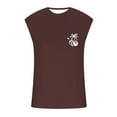thumbnail image 2 of HCNTES Men Workout Tank Top Gym Bodybuilding Sleeveless Muscle T Shirts Fitness Gym Undershirt Running Vest(Brown,S), 2 of 3