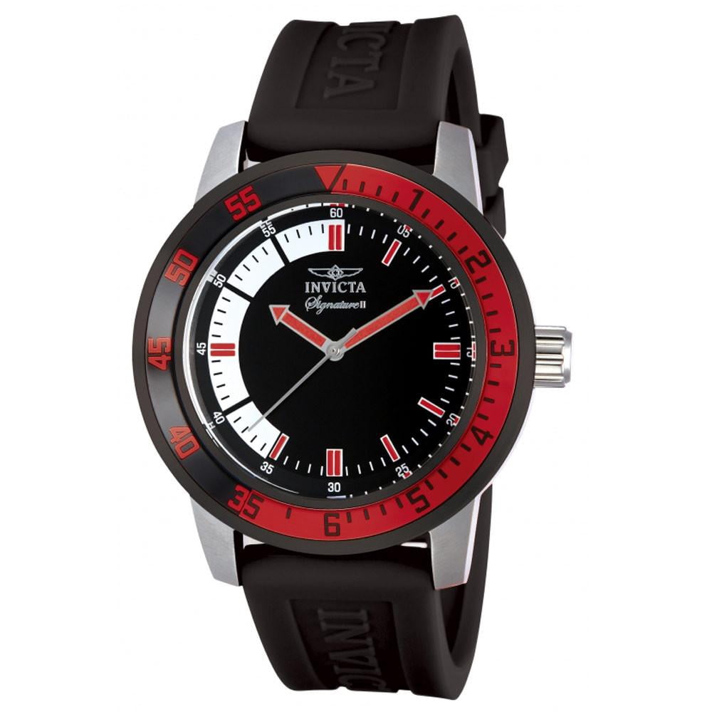 Invicta Signature II Men's Black Dial Quartz Watch 7468