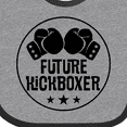 thumbnail image 4 of Inktastic Kickboxing Future Kickboxer Boys or Girls Baby Bib, 4 of 4