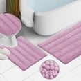 thumbnail image 3 of SAYFUT Chenille 3 PC Bath Mat Set Extra Soft Absorbent Medium Contour Toilet Lid Cover, 3 of 8