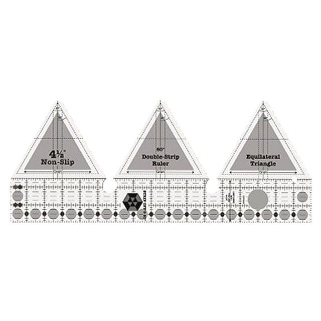 Shengyu Sewing Ruler Acrylic Transparent Measurement Template Household Drawing Quilting Tool Gift Designers 60 Degree 10 Inch 1Set