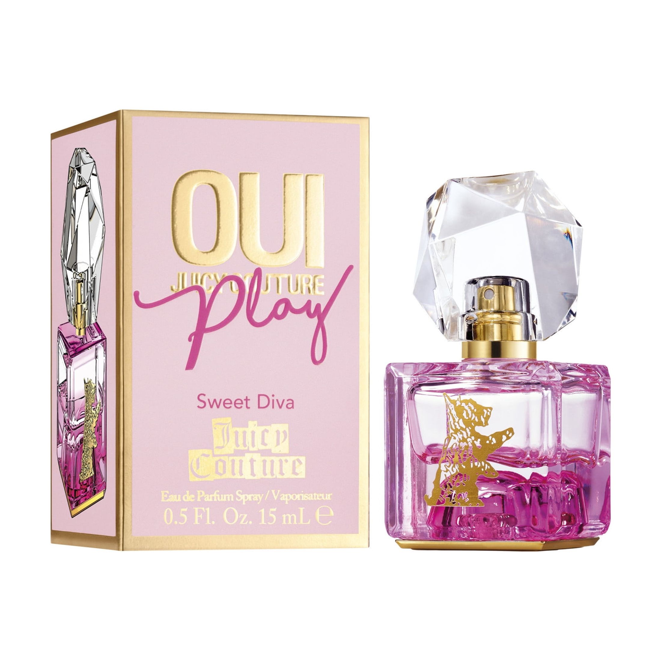 Juicy Couture OUI Play Sweet Diva Eau De Parfum, Perfume for Women, 0.5 oz