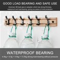 thumbnail image 2 of Wall-mounted Hook Rack for Hanging Coats  Keys  Umbrellas And Hats  3/4/5/6/7 Hooks Optional, 2 of 8
