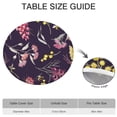 thumbnail image 3 of Elastic Edge Round Tablecloth with Classic Floral Pattern, Water-Resistant Polyester Fabric, Suitable for 44-52 Inch Round Tables, 3 of 4
