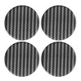 thumbnail image 1 of Unique Bargains Car Wheel Centre Hub Cap Sticker Emblem Badge Carbon Fiber Pattern 4pcs, 1 of 4
