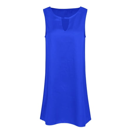 dresses summer halter sleeveless plus mini beach dress cocktail evening neck casual short womens sundress sundresses loose blouse solid shirt