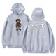 thumbnail image 3 of Sudadera con capucha Peso Pluma Sudadera con capucha con estampado de rapero, estilo hip hop, informal, estilo callejero, con estampado de osito de peluche, 3 of 5