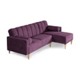 thumbnail image 3 of Sala Modular Reversible De Velvet Morado Modelo Xander, 3 of 11