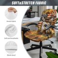 thumbnail image 6 of Renewold Deer Sunflower American Flag Home Office Chair Cover for Armrest Chairs Universal Stretchable Rotating Boss Chair Slipcover Chair Protector Cover for Office Chair, S, 6 of 7