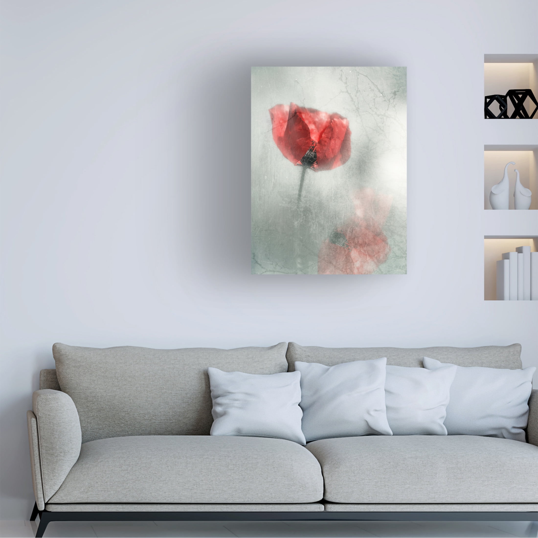 Canvas Wall Art - Desislava Ignatova 'Poppies' Wall Art for Living Room, Bedroom, or Office Décor by Trademark Fine Art - 24 x 32 Inches