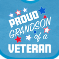 thumbnail image 4 of Inktastic Proud Grandson of a Veteran Veterans Day Boys Baby Bib, 4 of 4