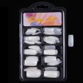 thumbnail image 2 of 100 Uds Nail Art media cubierta completa uñas postizas artificiales puntas manicura 02 #, 2 of 3