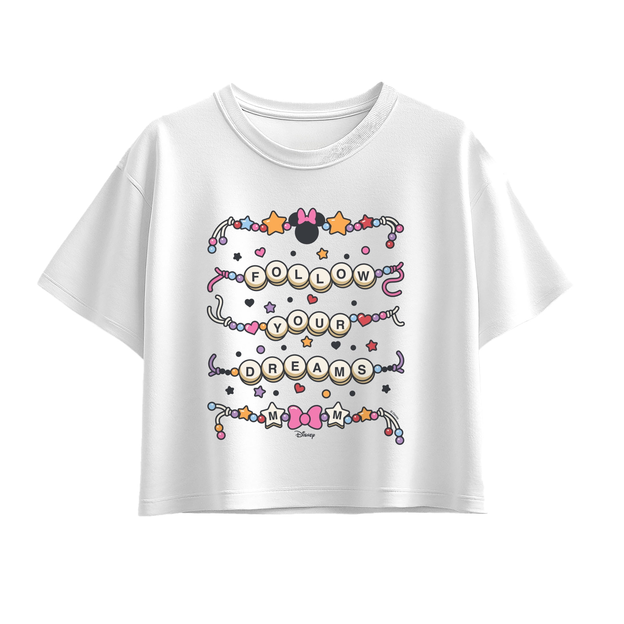 Disney - Minnie Follow Your Dreams Bracelet - Youth Girls Boxy T-Shirt