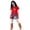 j42-Red, variant on Girls Summer Outfits 2 Piece Set Kids Fashion Lace Patchwork Cartoon Cat Print Short Sleeve Tee Tops Solid Color Denim Shorts Cute Comfortable Breathable Casual Wear,4-5 Years