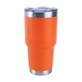 thumbnail image 1 of Vasos de Acero Inoxidable - Termo Tumbler | Vaso Térmico de 30oz - 900ml | Mantiene La Temperatura Entre 8 y 24 Horas - Bebidas Frias y Calientes | Tapa naranja 30oz - 900ml NORDAY 30TBLACK, 1 of 6