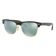 thumbnail image 1 of Ray-Ban RB4175 CLUBMASTER OVERSIZED 877/30 57M Demishiny Black/Light Green Silver Mirror Sunglasses For Men For Women, 1 of 4