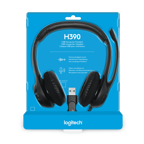 Logitech H390 USB Headset Microphone - Walmart.com