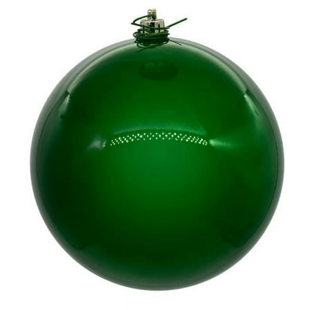 Vickerman N592504DPV 10 in. UV Drill Pearl Ball Ornament, Green