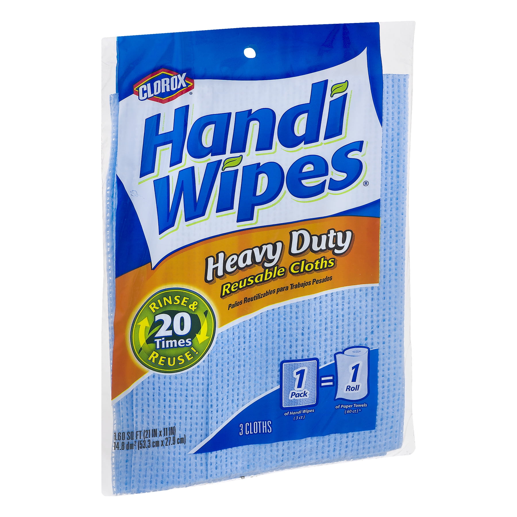 Clorox Handi Wipes Heavy Duty Reble Cloths 3 Count Walmart