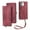 Red, variant on Suitable for IPhone13Pro/IPhone13Promax/IPhone13mini Wallet Phone Case iPhone13 Lanyard Case Split Multi-function Flip Leather Case