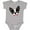 AC-Heather Grey, variant on Boston Terrier Dog Boys or Girls Baby Bodysuit