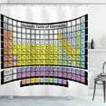 thumbnail image 1 of Ambesonne Chemistry Shower Curtain, Periodic Table, 69"Wx84"L, Multicolor, 1 of 3