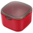 thumbnail image 3 of 1 caja portátil para guardar aparatos dentales, caja de limpieza (roja), 3 of 4