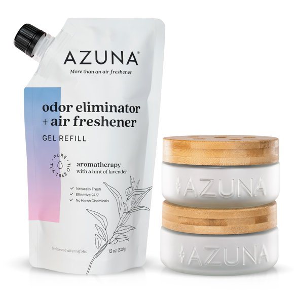 Ambientador Azuna Kit para 2 habitaciones Gel de árbol de té 340 ml