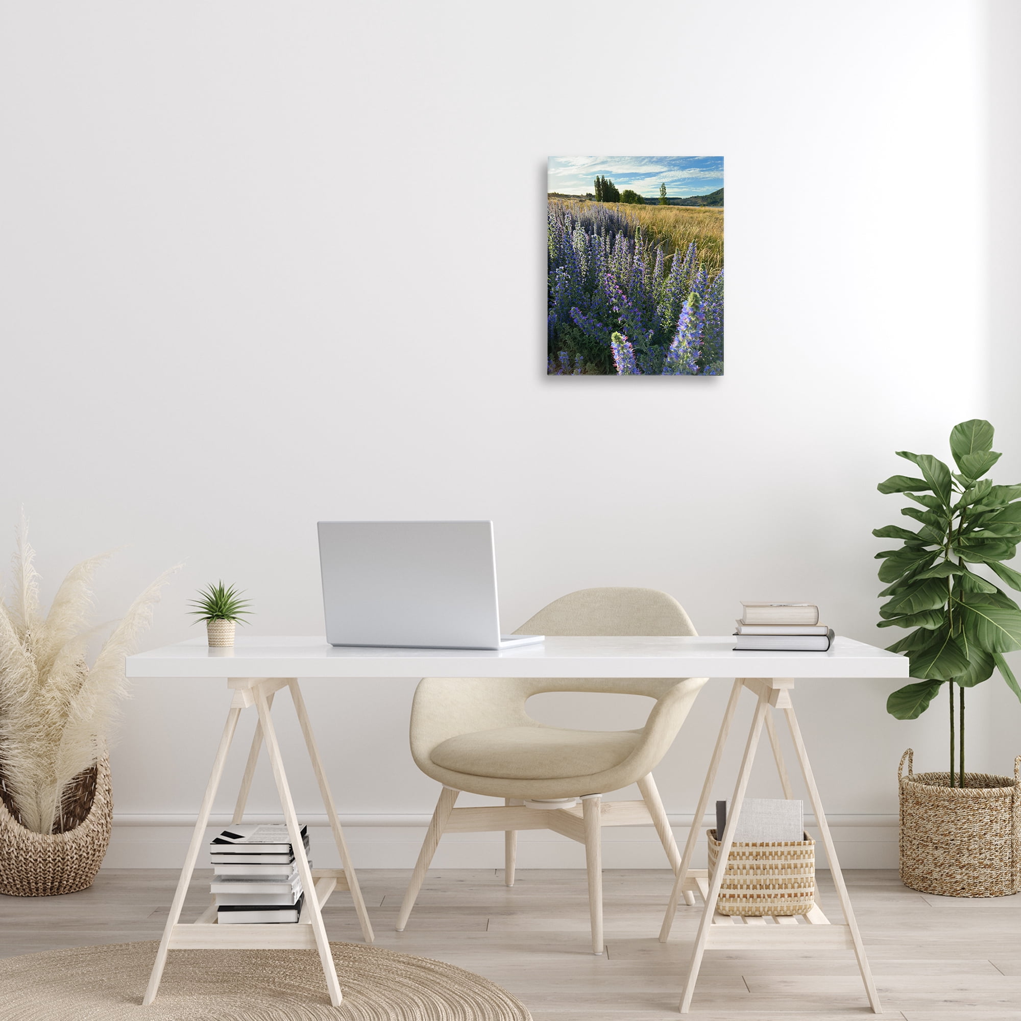 Stupell Industries Lavender Fields Landscape Landscape Photography Gallery Wrapped Canvas Art Print Wall Art, 16 x 20