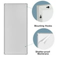 thumbnail image 5 of 30 in x 70 in Gray Silver Modern Floor Mirror, 5 of 10