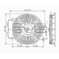 thumbnail image 3 of TYC 610160 AC Condenser Fan Assembly for General Motors Toyota 94854252 eh Fits 2005 Mitsubishi Outlander, 3 of 4