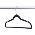 thumbnail image 1 of MAINSTAYS 20PK Felt Suit Hangers, Black velvet color, 1 of 3