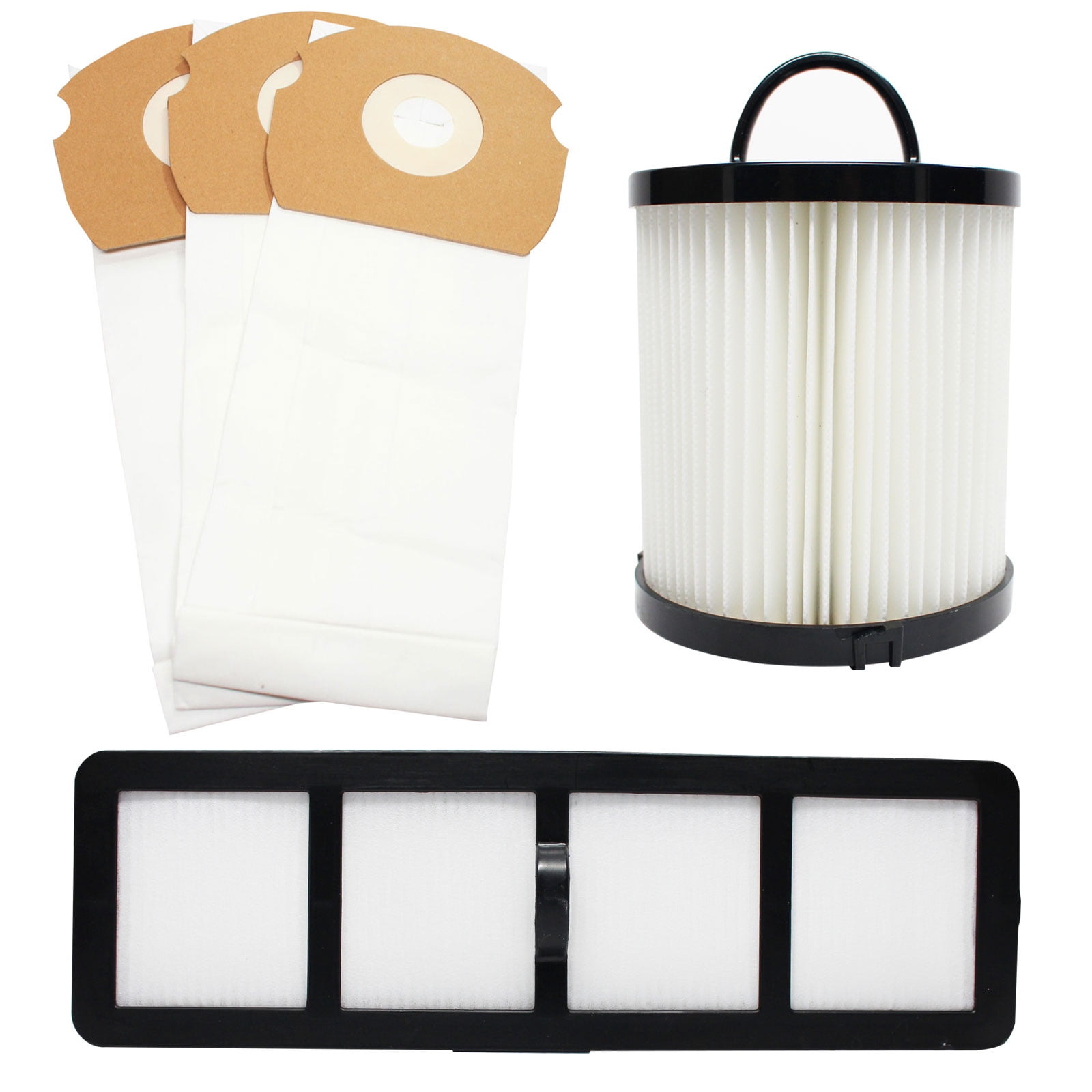 3 Replacement Eureka AirSpeed ASM1065 Vacuum Bags, 1 Dust Cup Filter