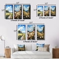 thumbnail image 4 of Designart "Wind Turbines on a Wind Farm III" Landscapes Wall Art Set Of 3 - Beige Wind Turbines Gallery Set For Office Decor, 4 of 7