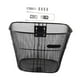 thumbnail image 4 of Cesta delantera para bicicleta, cesta negra para accesorios de ciclismo, cesta de almacenamiento para bicicletas, alambre metálico L con tirante largo, 4 of 7