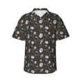 thumbnail image 6 of KLL Men's Hawaiian Shirt Short Sleeve Button Down Beach Shirts-Cosmic, 6 of 6
